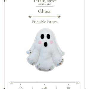 Halloween Ghost Felt Sewing Pattern
