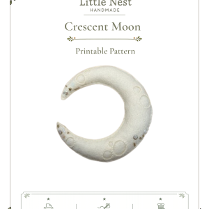 Halloween Crescent Moon Felt Sewing Pattern