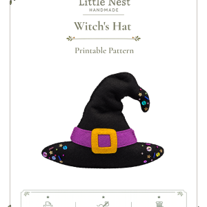 Halloween Witch's Hat Felt Sewing Pattern