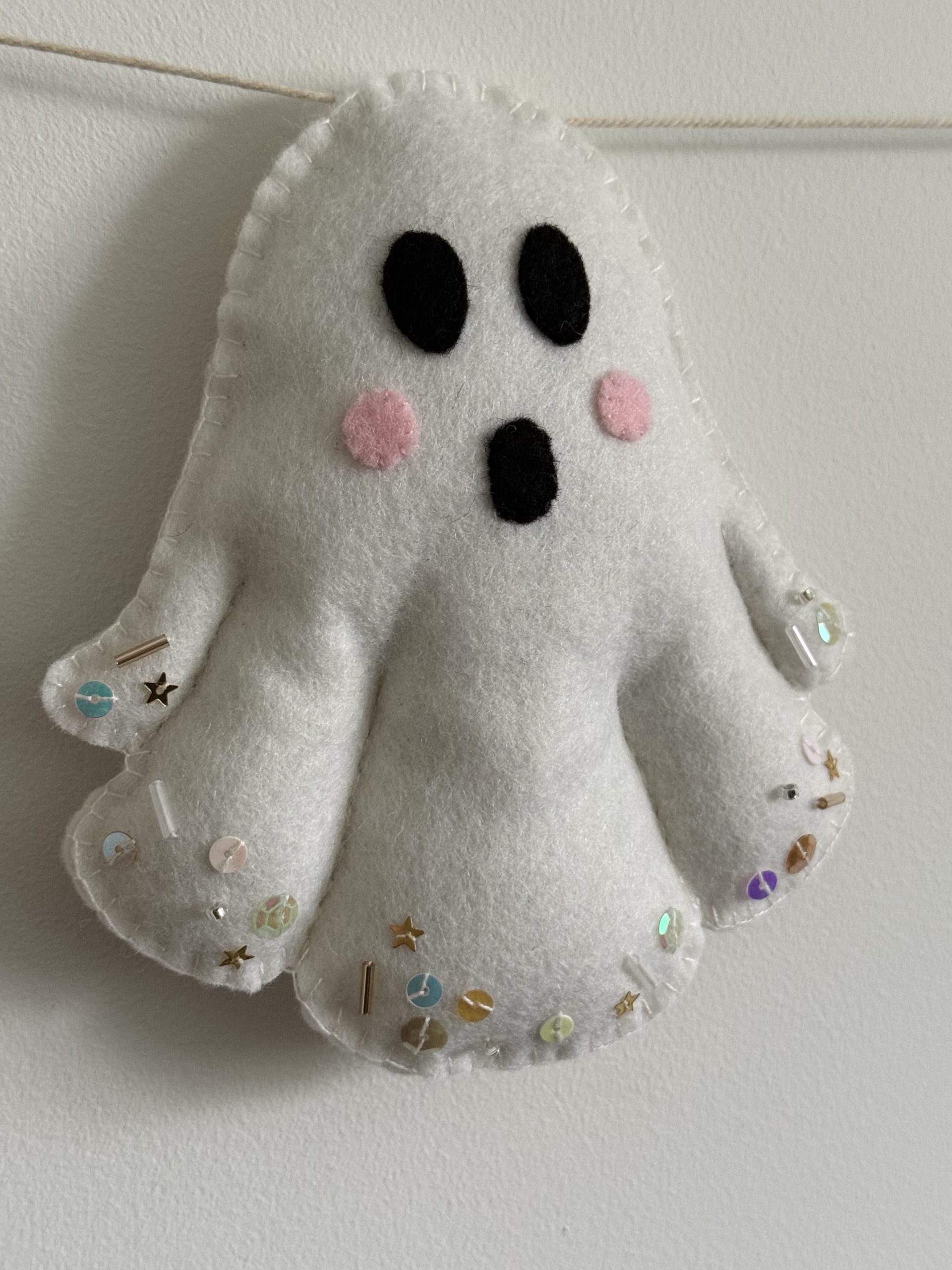 Halloween Ghost Felt Sewing Pattern - Image 3