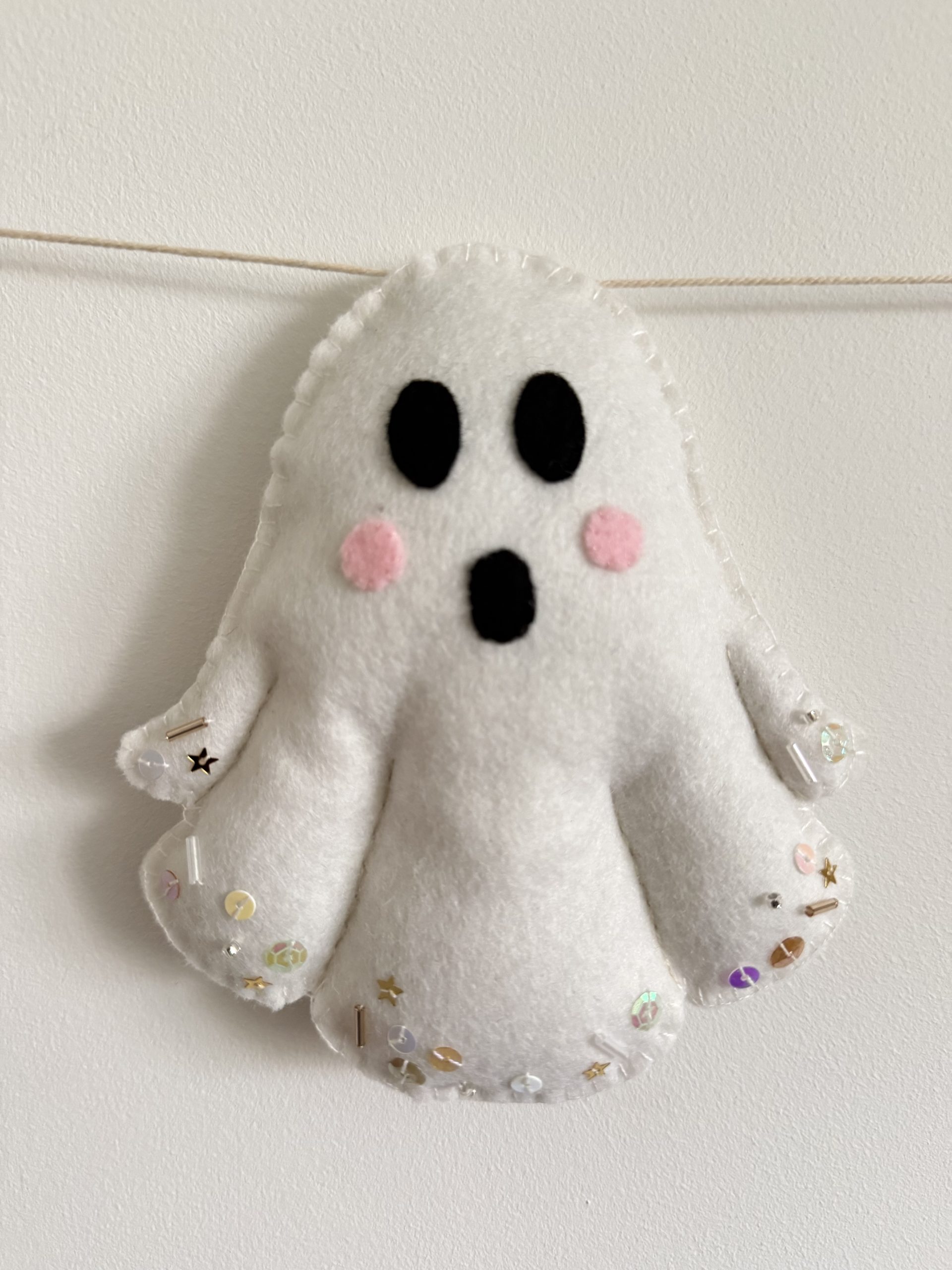Halloween Ghost Felt Sewing Pattern - Image 2